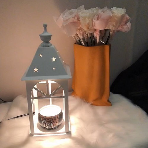 Starlight House Electric Candle Warmer with Dimmable Switch & Timer