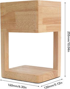Wooden Electric Candle Warmer with Dimmable Switch & Timer