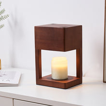 Load image into Gallery viewer, Wooden Electric Candle Warmer with Dimmable Switch &amp; Timer