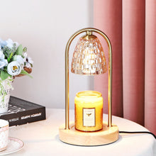 Load image into Gallery viewer, European Gate Style Crystal Electric Candle Warmer with Dimmable Switch &amp; Timer